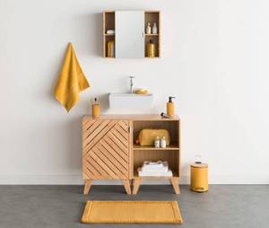 Badschrank mit Spiegel Bath n'modul Braun - Bambus - 38 x 55 x 45 cm