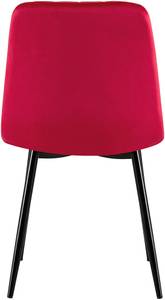 Esszimmerstühle Dijon Rot - Kunstfell
