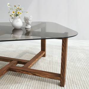 Table basse Cepheus Marron - Verre - 80 x 40 x 80 cm