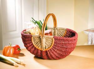 Einkaufskorb  FF-107431 Rot - Rattan - 49 x 38 x 34 cm