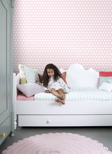 Tapete Punkte 7075 Pink - Naturfaser - Textil - 53 x 1005 x 1005 cm