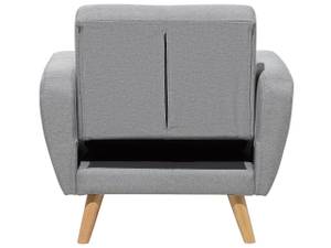 Fauteuil coin lecture FLORLI Marron - Gris - Textile - 89 x 82 x 85 cm