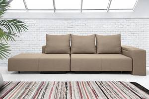 Modulares Sofa Marie Beige - Massivholz - Textil - 173 x 91 x 253 cm