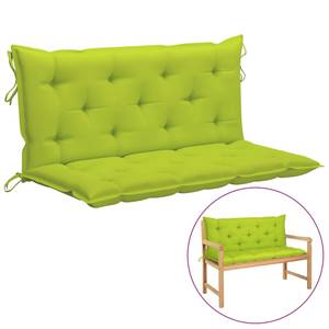 Coussin de banc 3010061-2 (lot de 2) Vert - Textile - 50 x 7 x 120 cm