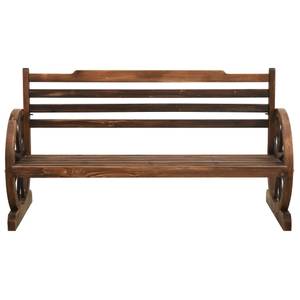 Gartenbank 3005532 Braun - Massivholz - Holzart/Dekor - 142 x 78 x 61 cm