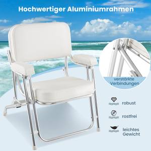 Bootsstuhl ZB33056ITDE Weiß - Metall - 65 x 78 x 67 cm