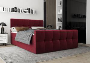 Boxspringbett NATHIE 180x200 Monolith 59 Rot