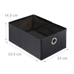 Banc de rangement tabouret coffre Noir