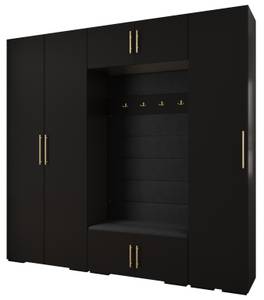 Garderobe Inova 3 Z8 Schwarz - Gold - Gold