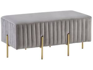 Hocker DAYTON Gold - Grau - Hellgrau - 93 x 42 cm