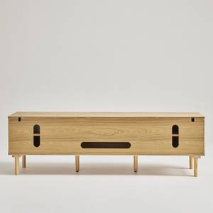 Meuble TV Bergen Marron - En partie en bois massif - 180 x 55 x 44 cm