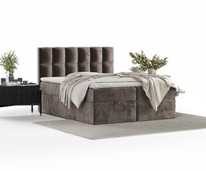 Boxspringbett Essence Taschenfederkern Braun - Breite: 140 cm