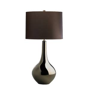 Job Lampe de table Marron - Porcelaine fine - Porcelaine - 36 x 71 x 36 cm