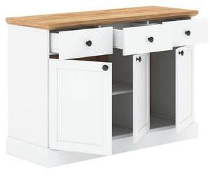 Kommode ELEGANT Weiß - Holzwerkstoff - 121 x 83 x 44 cm