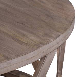 Table basse Ø 100x45cm brun Marron - Bois massif - 100 x 45 x 100 cm