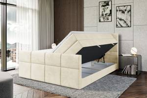 Boxspringbett ARDENI-Z KING Ecru - Breite: 180 cm