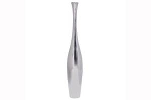 Deko Vase stehend ARJANA Silber - Metall - 12 x 75 x 12 cm