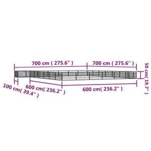 Hundelaufstall 3015786 700 x 700 cm