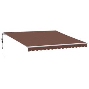 Auvent rétractable 3006542-4 Marron - 350 x 400 cm