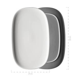 Platten-Set Isora (3-tlg) Grau