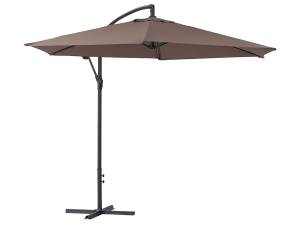 Parasol jardin déporté Alu  Ilios  - Ron Taupe