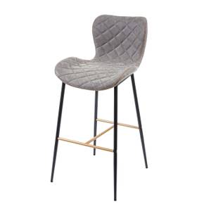 Tabouret de bar E55 (lot de 2) Gris