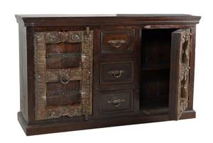 ALMIRAH Sideboard Braun - Massivholz - 150 x 90 x 45 cm