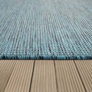Outdoorteppich Türkis - Textil - 80 x 250 cm