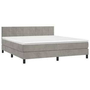 Boxspringbett 3017268-9 Hellgrau - Breite: 180 cm