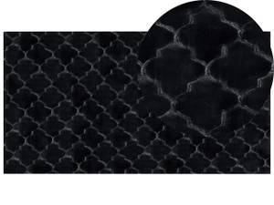 Tapis à poil long GHARO Noir - 80 x 150 cm