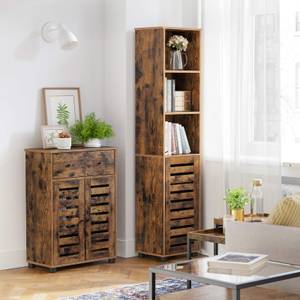 Badezimmerschrank Kathmandu Braun - Holzwerkstoff - 30 x 167 x 40 cm