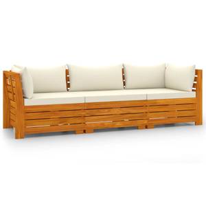 Gartensofa 3013017-8 (2-teilig) Weiß - Massivholz - Holzart/Dekor - 68 x 60 x 68 cm