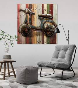 Metallbild Vespa Love Metall - 80 x 80 x 7 cm