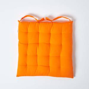 Sitzkissen mit Bändern Knopfverschluss Orange