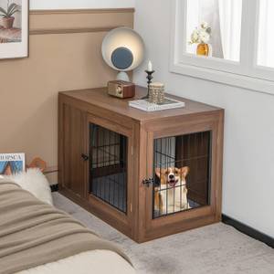 Hundekäfig PU10017WT Braun - Holzwerkstoff - 59 x 67 x 92 cm