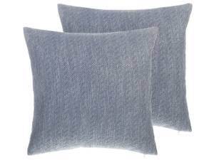 Kissen 2er Set LUPINE Grau - Textil - 45 x 12 x 45 cm