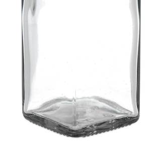 Lot de 4 bouteilles avec bec verseur Noir - Argenté - Verre - Matière plastique - 6 x 33 x 6 cm