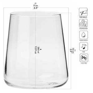 Krosno Avant-Garde Wassergläser Glas - 9 x 10 x 9 cm