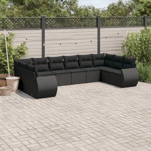 Gartensitzgruppe K841(1-tlg) Schwarz - Massivholz - 34 x 53 x 55 cm