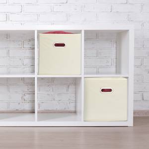 Lot de 4 boîtes de rangement Beige - Argenté