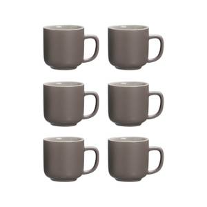 Espressotassen Jasper 6er Set Taupe