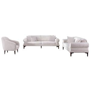 Couchgarnitur Belaja (3er-Set) Beige