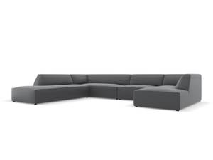 modulares U-Formsofa RUBY 7 Sitzplätze Schiefergrau