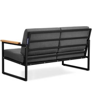 Gartensofa TRIBO 2-Personen Schwarz - Grau