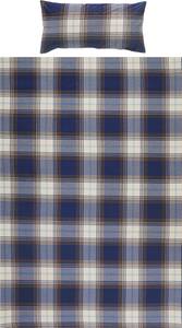 Bettwäsche 204611 2-teilig Blau - Textil - 155 x 1 x 220 cm