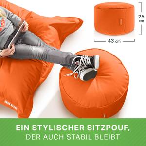 Sitzsack-Hocker Pouf "Stay" 45x25cm Orange