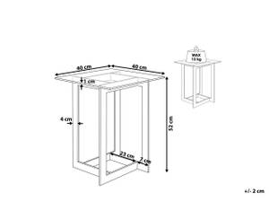 Table d'appoint CRYSTAL Argenté - Translucide