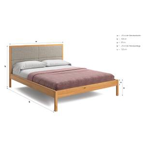 Skandinavisches Moon-Bett aus Massivholz 140 x 220 cm