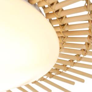 Deckenleuchte Aura Plastique / Bambou - 1 ampoule