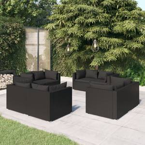 Salon de jardin (lot de 8) 3013631-8 Noir